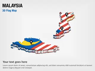 3D-Schnittkarte mit Malaysia-Flagge