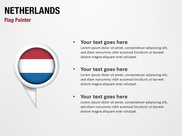 Netherlands Flag Pointer