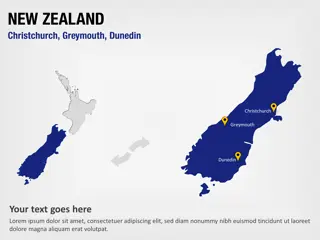 Christchurch Greymouth Dunedin Neuseeland 