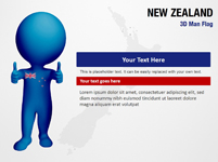 New Zealand 3D Man Flag