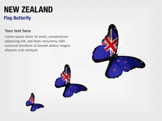 Neuseeland-Flagge Schmetterling