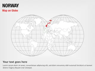 Norwegen Karte auf Globus