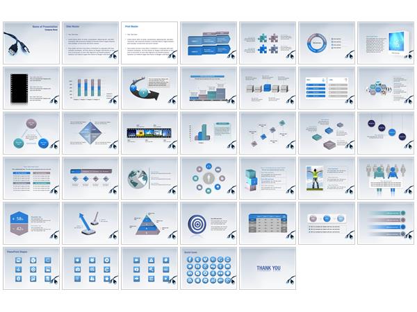 USB Cable PowerPoint Templates - USB Cable PowerPoint Backgrounds ...