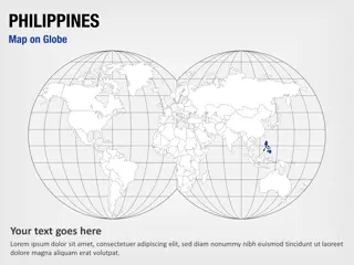 Mapa de Filipinas en el globo