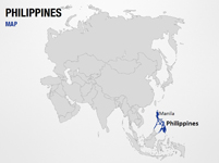 Philippines on World Map