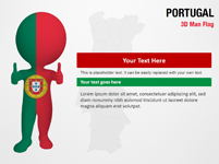 Portugal 3D Man Flag