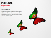 Portugal Flag Butterfly
