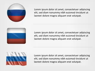 Russland-Flaggen-Symbole