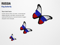 Russia Flag Butterfly