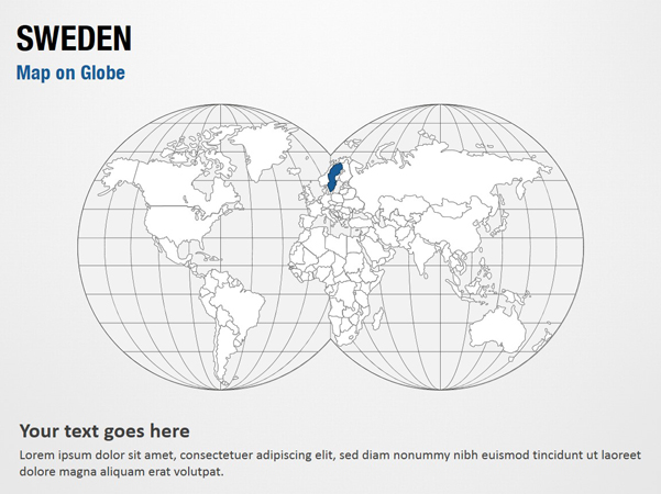 Sweden on Globe