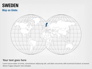 Schweden auf dem Globus