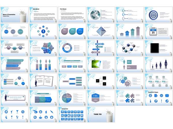 Milk PowerPoint Templates - Milk PowerPoint Backgrounds, Templates for ...