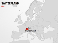 Switzerland on World Map