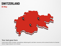 Switzerland 3D Map