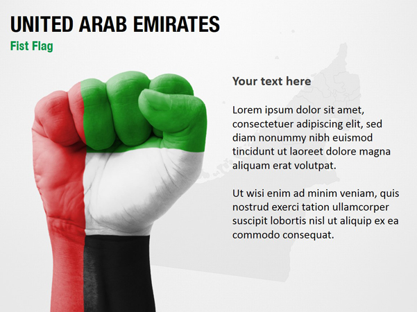United Arab Emirates Fist Flag