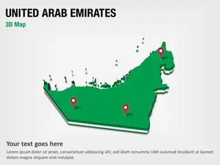 Vereinigte Arabische Emirate 3D-Karte