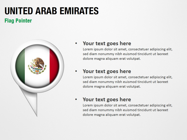 United Arab Emirates Flag Pointer