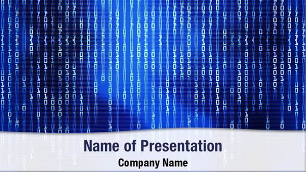 Binary Code Matrix PowerPoint Templates - Binary Code Matrix PowerPoint  Backgrounds, Templates for PowerPoint, Presentation Templates, PowerPoint  Themes