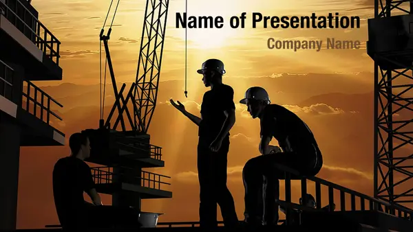 Group of Workers PowerPoint Template