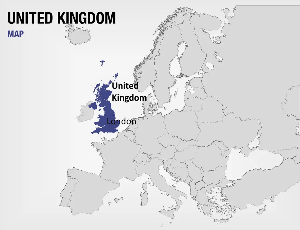 United Kingdom on World Map