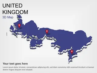 Reino Unido Mapa 3D