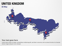 United Kingdom 3D Map