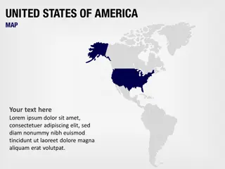 Vereinigte Staaten von Amerika auf der Weltkarte