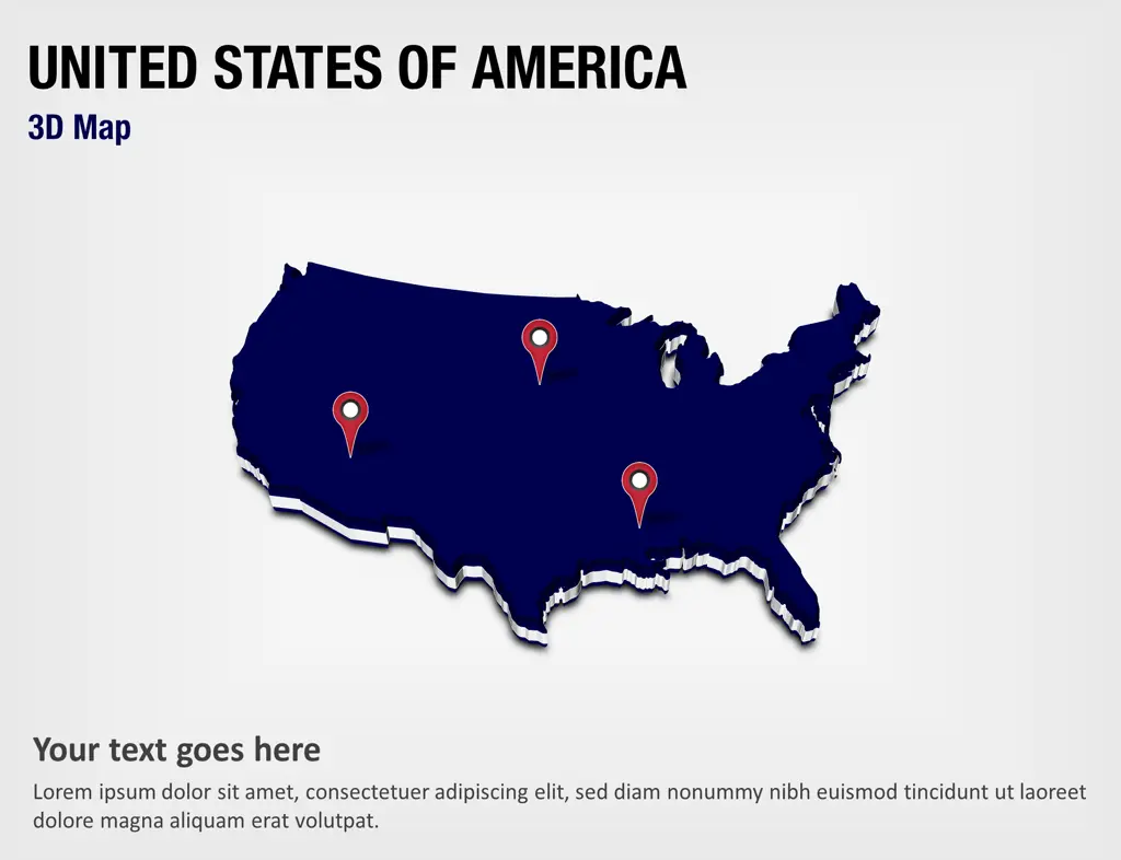 United States of America 3D Map