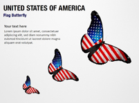 United States of America Flag Butterfly