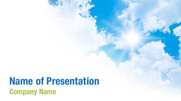 White Clouds Powerpoint Templates White Clouds Powerpoint Backgrounds Templates For Powerpoint Presentation Templates Powerpoint Themes
