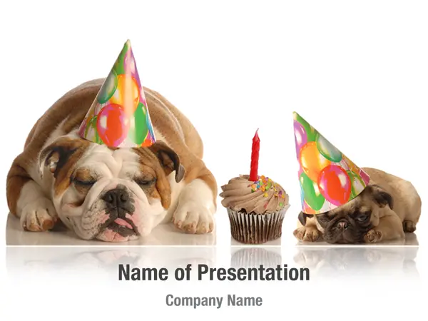 Happy Birthday Puppy PowerPoint Template