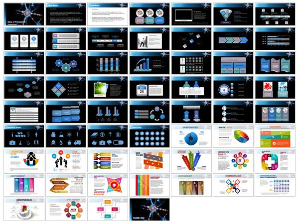 Nerve Cell PowerPoint Templates Nerve Cell PowerPoint Backgrounds 