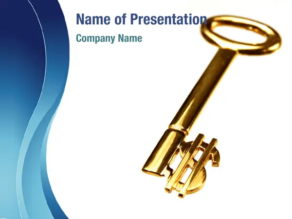 Gold Key PowerPoint Template