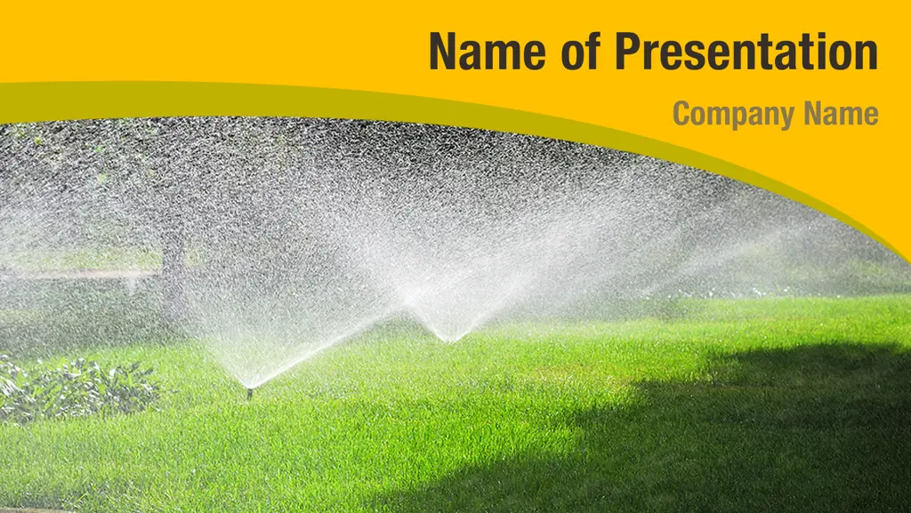 Watering Plants PowerPoint Templates Watering Plants PowerPoint 