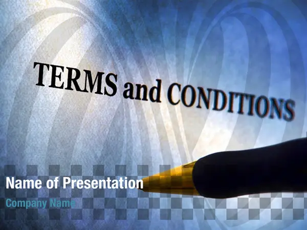 Terms And Conditions PowerPoint Template