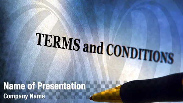 Terms and Conditions Agreement PowerPoint Template